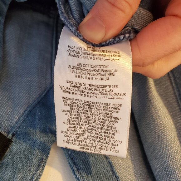 BCBG Max Azria Denim Jumpsuit - Picture 8 of 11